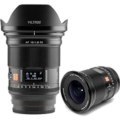 VILTROX AF 16 mm F1.8 FE platleņķa objektīvs pilna formāta automātiskais fokuss Sony E-Mount kamerām A7III A7RIII A7IV A7RIV A9 A7R a7C a6600 a6500