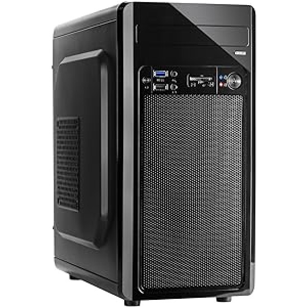 Inter-Tech MC 2.5 Micro ATX bez barošanas bloka 1x 5,25 collas līdz 3x (līdz 2x 3,5 1x USB 2.0/3.0 ar karšu lasītāju