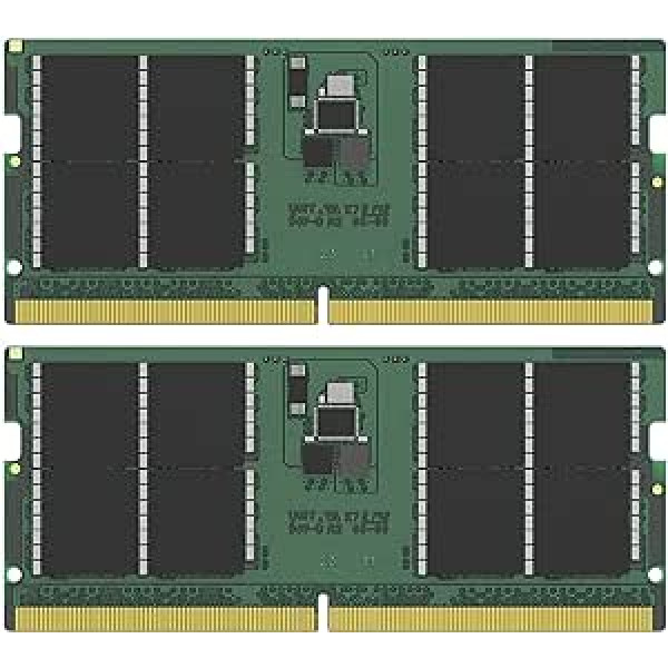 Kingston ValueRAM 64GB (2x32GB) Kit with 2 4800MT/s DDR5 Non-ECC CL40 SODIMM 2Rx8 KVR48S40BD8K2-64 Laptop Memory