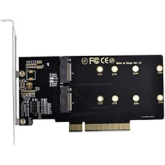 NFHK Dual 2X NVME M.2 AHCI uz PCIE Express 3.0 Gen3 X8 X16 Raid kartes VROC Raid0 hiperadapteris