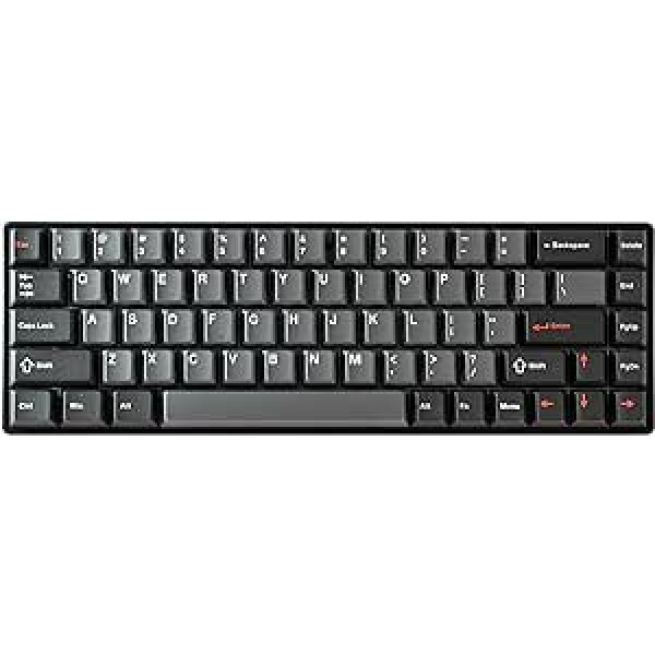 DrunkDeer G65 Rapid Trigger Mehāniskā tastatūra Magnētiskais Slēdzis Spēļu PBT Taustiņu vāciņš Vadu 65% Izmērs Kompakts 68 Taustiņi RGB Spoku aizsardzība Melns