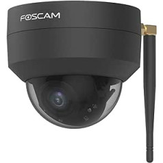 Foscam D4Z IP drošības kamera āra Anti-Vandalika IK10 4 Zoom x4 Savietojams ar Alexa Intelligent Humanitarian Detection AI Foscam D4Z Black D4ZN Foscam D4z 1 iepakojums