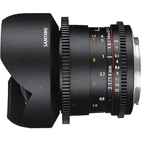 SAMYANG 13014T3.1N T3.1 VDSLR ED UMC II objektīvs Nikon savienojumam (14 mm)