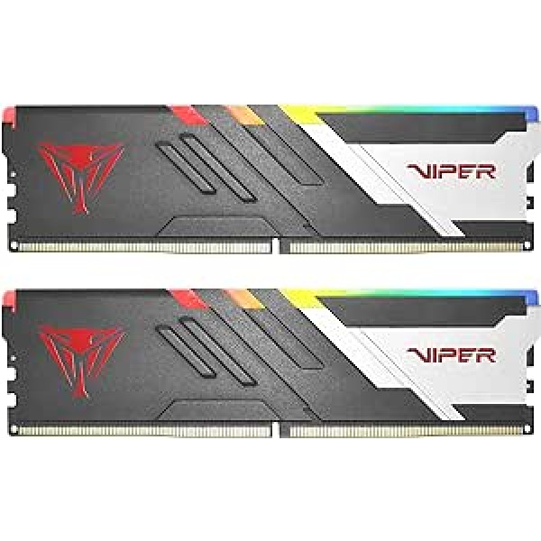 Patriot Memory Viper Venom RGB komplekts DDR5 RAM LED 32GB (2 x 16GB) 5600MHz CL36