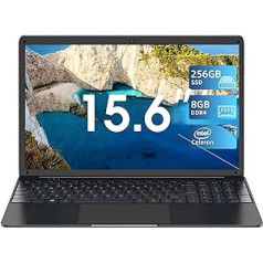 SGIN 15.6 Inch Laptop 8GB RAM 256GB SSD ROM Laptop (TF 512GB), Celeron N4000 (up to 2.8 GHz), HD IPS, 2x USB 3.0, Bluetooth 4.2, Dual Band WiFi