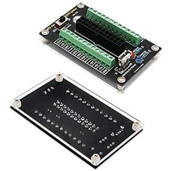 LeHang Upgrade Version ATX 24/20 Pin Power Supply Breakout Board Module with USB 5V Port and Acrylic Base