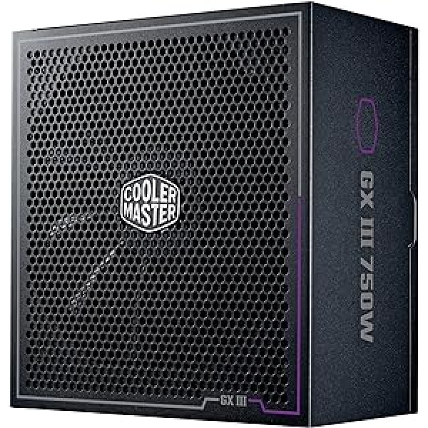 Cooler Master GX III Gold 750 Power Supply - 750 Watt PC Power Supply, 80 Plus Gold, ATX 3.0 Support, 90% Efficiency, High Temperature Threshold, 135mm HDB Fan, Zero RPM Mode, Fully Modular