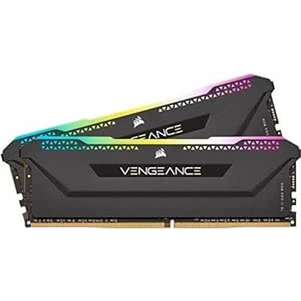 Corsair VENGEANCE RGB PRO SL 16GB (2x8GB) DDR4 3600 (PC4-28800) C18 1.35V galddatora atmiņa — melna