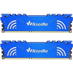 16GB Kit (2x8GB) DDR3 Desktop Memory Module 1600MHz CL11 UDIMM Wlizedle PC Computer Memory RAM PC3-12800 240-Pin 1.5V Non-ECC Unbuffered 2Rx8 Upgrade Desktop Memory Module for Computers, Blue