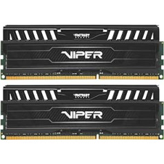 Patriot Memory Viper 3 Black Mamba Arbeitsspeicher 16GB (1600MHz, CL10, 2X 8GB) DDR3-RAM komplekts