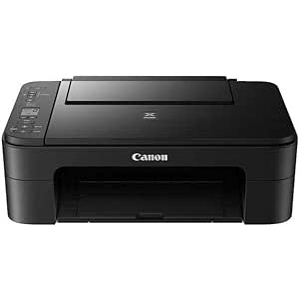 Canon Pixma TS3350 krāsains tintes strūklas viss vienā ierīce (drukāšana, skenēšana, kopēšana, 3,8 cm LCD displejs, WiFi, drukas lietotne, 4800 x 1200 Dpi), melna