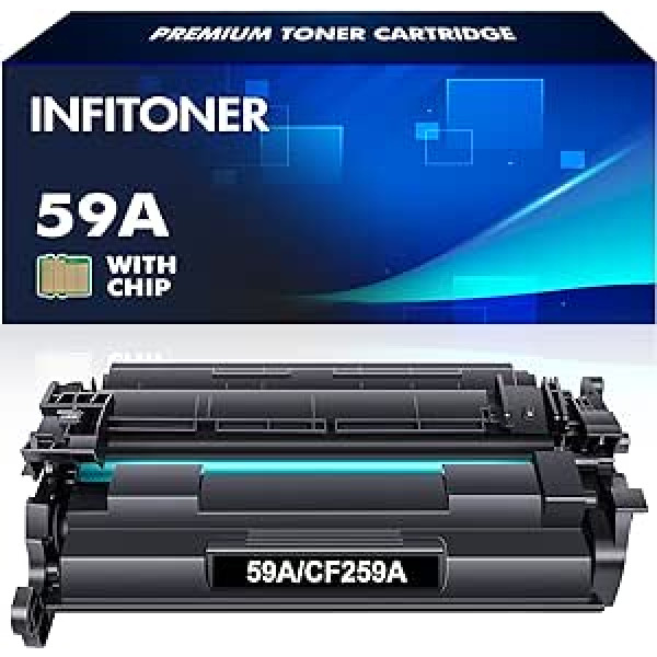 INFITONER ar mikroshēmu saderīgu tonera kasetni HP CF259A 59A CF259X 59X Laserjet Pro M404n M404dn M404dw MFP M428dw M428fdn M428fdw M428 M404 M304 M34d (PackB M304 M34d)