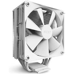 NZXT T120 Air Cooler - RC-TN120-W1 - CPU Luftkühler - 120mm PWM Lüfter - Direktkontakt Technologie- 4 Kupfer-Heatpipes - Optional 2 Lüfter möglich - passend für Intel und AMD Sockel - Weiß