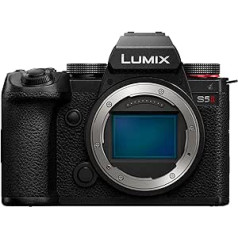 Panasonic LUMIX DC-S5 II bezspoguļa pilna kadra kamera 4K 60p un 6K 30p pārvēršamā ekrāna WiFi hibrīda fāzes AF ar 779 laukiem aktīviem ir tikai melns korpuss