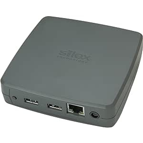 Silex Technology DS-700 ierīču serveris USB 3.0 ierīces serveris - tīkla USB servera LAN (10/100/1000 MBit/s), USB 2.0 - printeris, skeneris, cietie diski - DS-510 pēctecis