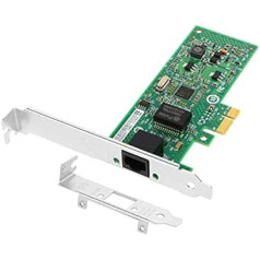 Euqvos Gigabit PRO/1000 CT Adapter de Bureau PCI-Express Pour Intel EXPI9301CT - Puce 82574L, Carte LAN Ethernet 10/100/1000Mbps Port RJ45 Unique (NIC) Pour Windows Server, Linux, VMware ESX