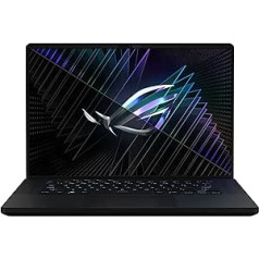 ASUS ROG Zephyrus M16 spēļu klēpjdators | 16 collu QHD+ 240Hz/3ms pretatspīduma IPS displejs | Intel Core i9-13900H | 32 GB RAM | 1 TB SSD | NVIDIA RTX 4090 | Windows 11 | QWERTZ tastatūra | Izslēgts Melns