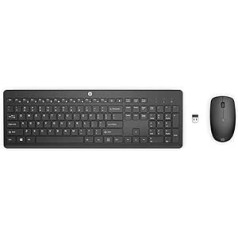 HP 235 WL pelė ir KB Combo Vokietija – G, juoda