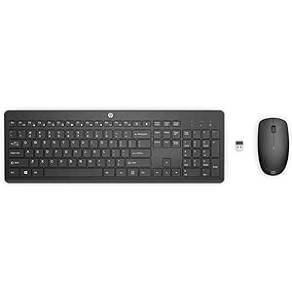 HP 235 WL pelė ir KB Combo Vokietija – G, juoda