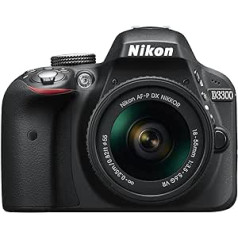 Nikon D3300 24,2 megapikseļu spoguļkameru komplekts AF-P 18-55 mm VR Nikon D3300 melns