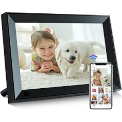 Anna Bella Digitaler Bilderrahmen, 25,7 cm (10,1 Zoll), WLAN, digitālais Bilderrahmen, 1280 x 800 IPS-HD-Touchscreen, automātisks drehung, einfach fotoattēli vai videoklipi aus der Ferne über AiMOR zu teilen,