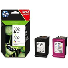 HP Original 302 schwarz und dreifarbig Combo Set X4d37ae nur kompatibel mit europäischen Druckern