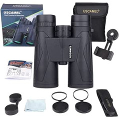 High-definition binoculars can be used for waterproof mobile phones, mountaineering, bird watching, hunting, concert, football game travel (black)