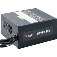 iTek ITPSEBS750 Power Supply for PC BS750 EVO - 750W HDB Hydraulic Dynamic Bearing 12mm Active PFC Protection Efficiency Certification 80 Plus Bronze Semi Modular Free Plug