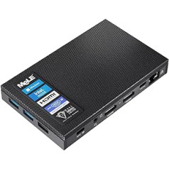 MeLE Klusāks 2Q mini dators bez ventilatora Celeron J4125 mazs dators mikrodators DDR4 Win11 Dual HDMI 4K 2.4G/5G Wi-Fi Gigabit Ethernet BT 4.2 USB 3.0 * 4 SSD VESA Mount (8G/5125) 2G)