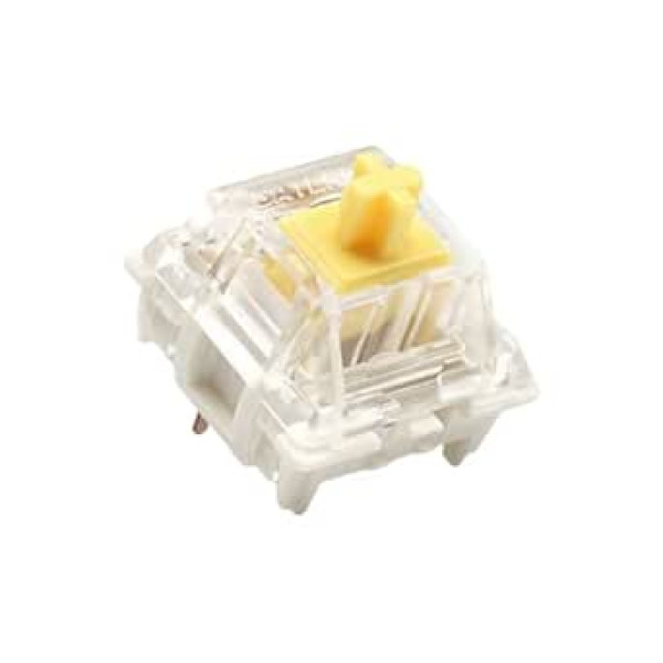 Pack of Gateron KS-9 G PRO Mechanical Keyboard Keyboard Switches | Plate Mounted | Pre-Lubricated Switches (Gateron PRO Yellow, 65 Pieces)