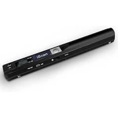 AOZBZ Portable Document Scanner Dokumentenscanner, 900DPI Mobile USB Handscanner A4 Farb Photo Scanner Handy Scan (JPG/PDF-Format, Hochgeschwindigkeits-USB 2,0,Brauchen Micro SD/TF Card) (Scanner)