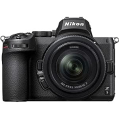 Nikon Z 5 bezspoguļa pilna kadra kamera ar Nikon 24–50 mm 1:4,0–6,3 VR (24,3 MP, hibrīda AF ar 273 MF un fokusa palīgu, integrēts 5 ass attēla stabilizators, 4K UHD video, dubultā atmiņas kartes nodalījums)