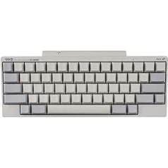 HHKB Hybrid Type-S Keyboard PD-KB800WNS, Keycaps without Labeling, Quiet Professional Mechanical 60% Keyboard, Bluetooth, USB-C (White)