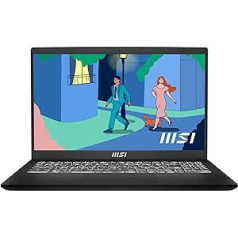 MSI Modern 15 Lifestyle & Business Laptop, 15.6 Inch Full HD Display, AMD Ryzen 5 7530U Processor, 16GB DDR4 RAM, 512GB SSD, AMD Radeon Graphics, Windows 11 Home, Black, B7M-284