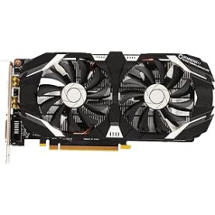 Annadue GTX 1060 GDDR5 dviejų ventiliatorių stalinio kompiuterio vaizdo plokštė 4K HDR 8008MHz, skirta GTX 1060 6GB, GTX 1060 5GB, GTX 1060 3GBGTX 1060 6GB, GTX 1060 5GB, GTX306GB