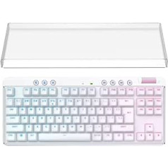 GEEKRIA Tenkeyless TKL tastatūras putekļu vāciņš, caurspīdīgs akrila atslēgu vāciņš 80% kompaktam 87 taustiņu datoram, mehāniskai spēļu bezvadu portatīvajai tastatūrai, kas ir saderīga ar Logitech G715, G713