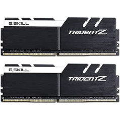 GSkill Skill F4–4000 C18d-16gtzkw Trident Z Serie 16 GB (8 GB X 2) DDR4 4000 MHz PC4–32000 CL18 Dual Channel Arbeitsspeicher-Kit – Schwarz, F4-4000C18D-16GTZKW, 16GB (8GBx2)