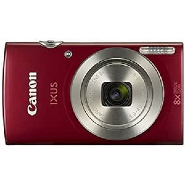 Canon IXUS 185 digitālā kamera 20MP 8X optiskā tālummaiņa 6,8 cm (2,7 collas) LCD displejs HD filmas.