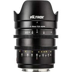 VILTROX 20 mm T2.0 pilna formāta Prime Lens platleņķa manuālā fokusa kino objektīvs Sony e-Mount kamerai