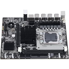 ASHATA Desktop PC Motherboard, Motherboard DDR3, All Solidly Capacitor 2 DDR3 LGA 1366 Pins Gaming Motherboard Supports ECC Memory USB 2.0 Connector PCB Motherboard