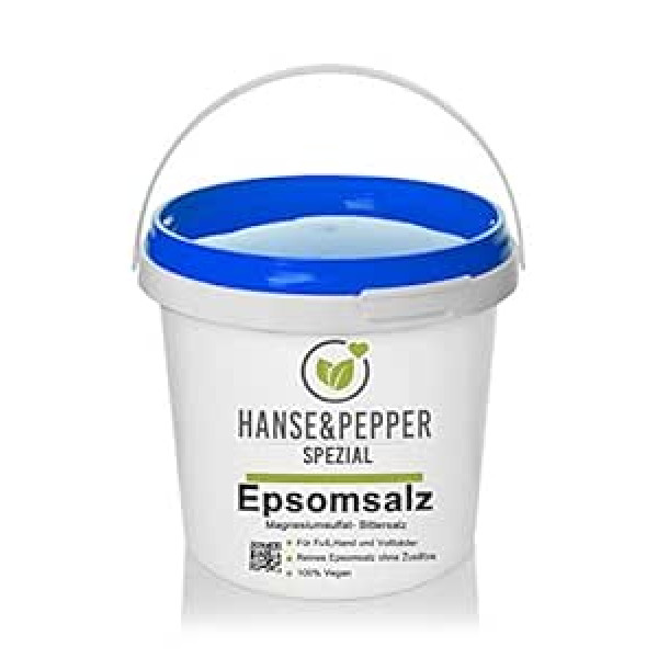 ‎Hanse&Pepper Gewürzkontor 5 кг английской соли MgSO4 Ведро 5 кг — серия Greenline