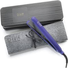 Diva Pro Styling Digital Styler – plaukų tiesintuvas/tiesintuvas – automatinio išsijungimo funkcija, violetinė