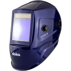 DOKA ULTIMA10 Ultramarine Welding Helmet 103 x 90 mm, External Regulator, Dual LCD Automatic Darkening, 4 Arc Sensors, Optical Clarity 1/1/1/1, Real Colour, Welding Mask for TIG MIG ARC