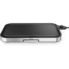 Tefal CB631D Giant Plancha grils 12 personām, XXL grila virsma, nepiedegošs pārklājums, regulējams termostats, bez eļļas, veselīga gatavošana, viegli tīrāms, 2300 W, nerūsējošais tērauds