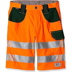 KÜBLER Workwear KÜBLER REFLECTIQ Arbeitsshorts PSA 2 warnorange/moosgrün