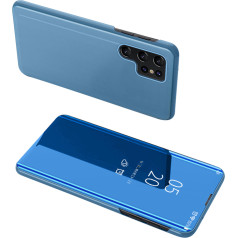 Samsung S24+ vāciņš ar atloku Clear View Case, zils