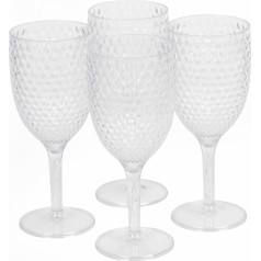 Cambridge CM07655EU7 Fete Diamond 4pcs wine glass set clear