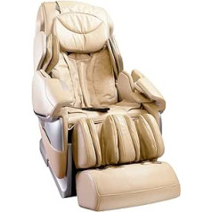 Newgen Medicals „Newgen Medicals“ masažo kėdė: prabangi viso kūno masažo kėdė su „Bluetooth“ ir programa, smėlio spalvos (Premium masažinė kėdė, masažinė kėdutė, pėdų masažuoklis)