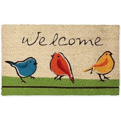 DII Natürliche Kokosfaser Fußmatte Outdoor Welcome Mat 17x29 für die Vögel