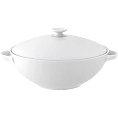 Villeroy & Boch 10-4545-3070 Anmut Terrine 2,20 L, Porzellan, Weiß, 44,5 x 33,2 x 4 cm, 1 Einheiten